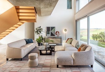 Poltrona Frau launches New Archibald Sofa System, Baldwin Tables
